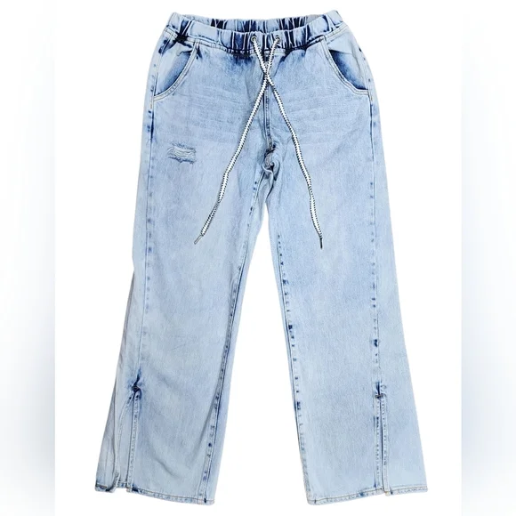 One Teaspoon From Free People The ROADHOUSE Wide Leg Jeans Causual Size Med - Picture 2 of 14